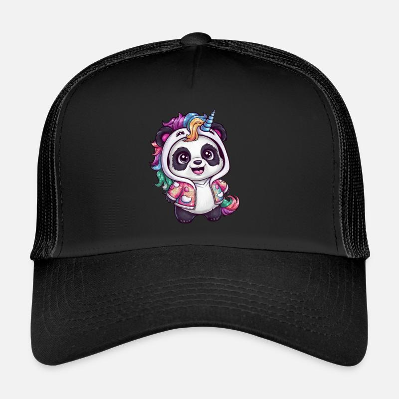 Niedlicher Einhorn Panda Trucker Cap