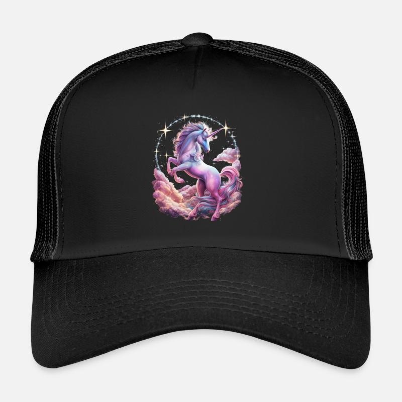 Magical and imaginative unicorn with stars Trucker Cap