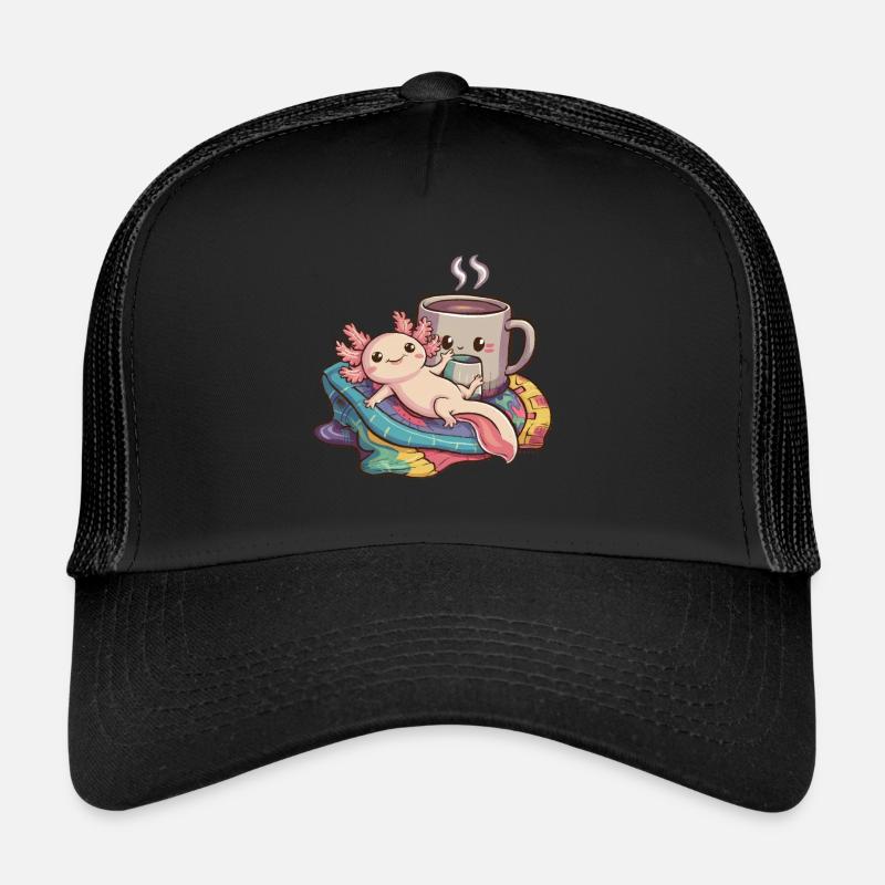 Axolotl Kawaii avec couverture et Casquette trucker 