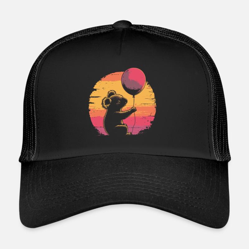 Koala avec ballon Vintage Silhouette Casquette trucker 