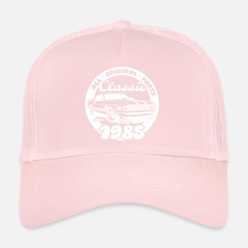 40e anniversaire - Muscle car classique 06/1985 Casquette trucker 