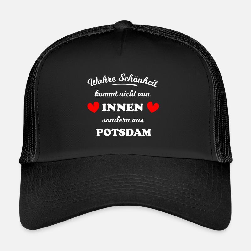 Das schöne Potsdam - Trucker Cap - Schwarz/Schwarz