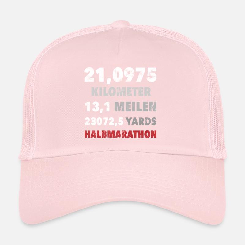 21.0975 KM Half Marathon 13.1 Miles Run Gift Trucker Cap