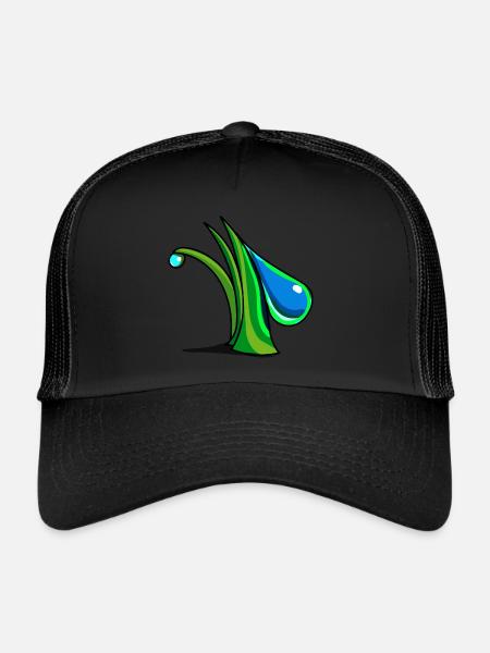 Usine / environnement et éco - Casquette trucker  - noir/noir - Devant