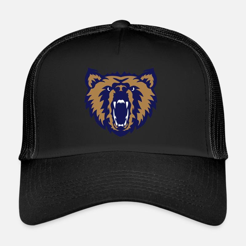 bear face club logo Trucker Cap