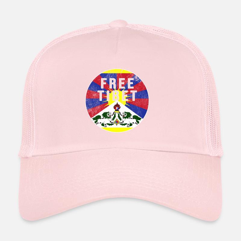 Free Tibet China oppression protest Trucker Cap