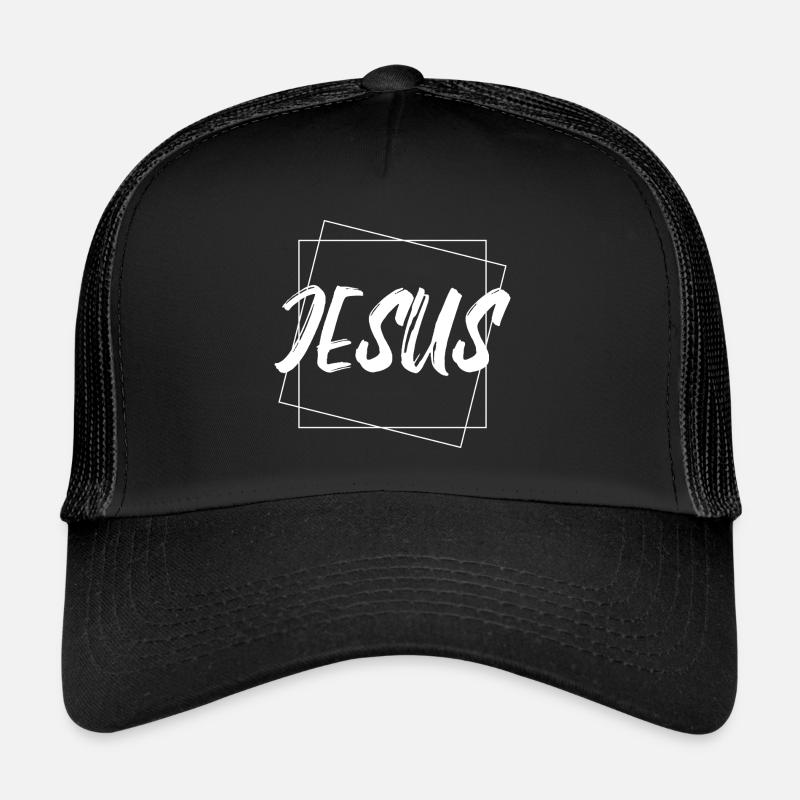 Jesus - Trucker Cap - Schwarz/Schwarz