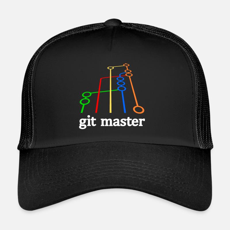 git master vWhite Casquette trucker 