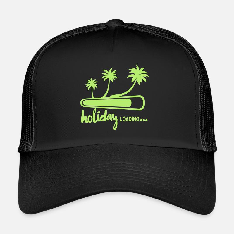 Urlaub laden Zitat Palme Urlaub 5 Trucker Cap