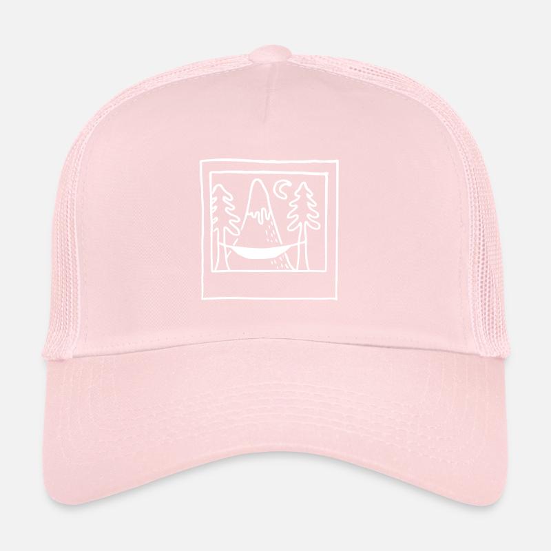 Hamac dans les montagnes - blanc Casquette trucker 