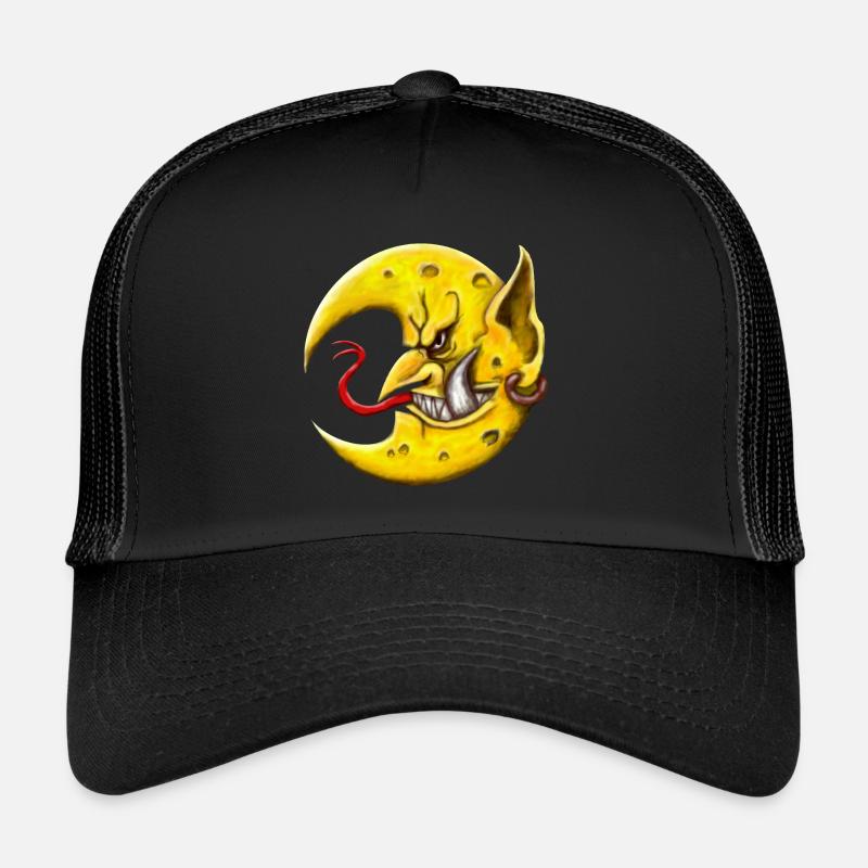 Schlechter Mond - Trucker Cap - Schwarz/Schwarz