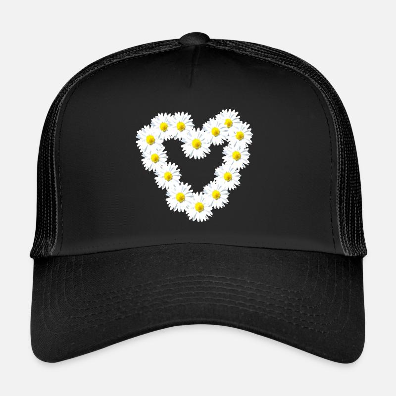 Cœur Daisy Daisy Chaud Casquette trucker 