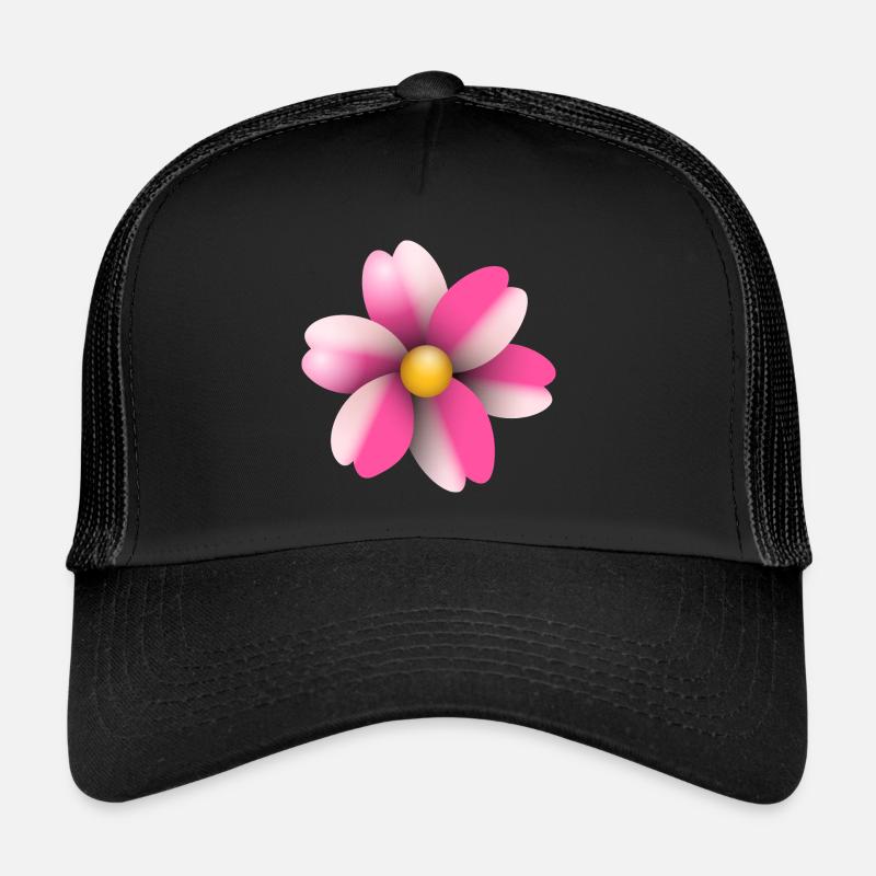 pink flower Trucker Cap