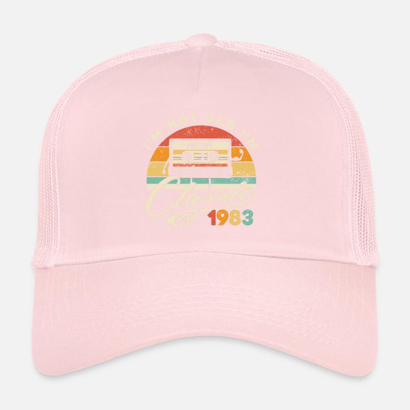 1983 Anniversaire 40 ans hommes cassette Vintage Casquette trucker 