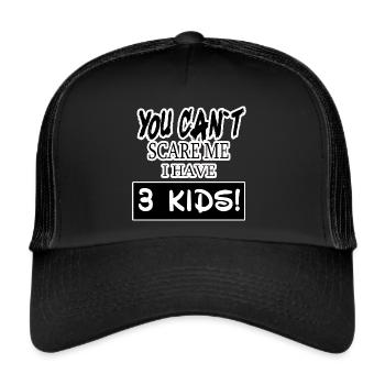 mom of twins mama baby parents supermom wife boss - Trucker Cap - black/black - Front