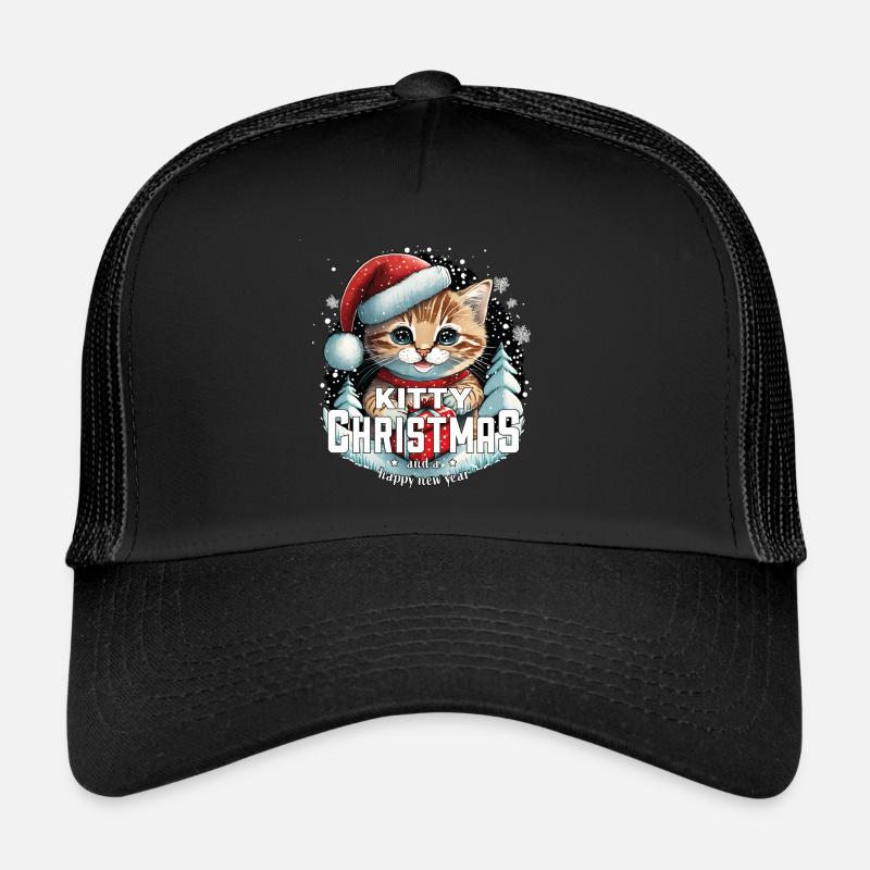 Chat de Noël - Kitty Noël Casquette trucker 
