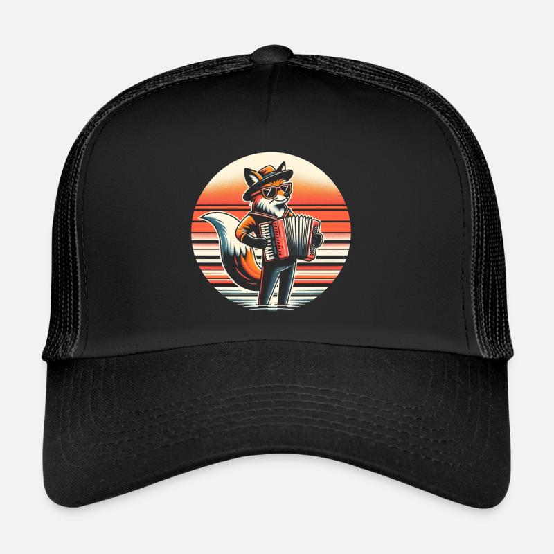 Fuchs Akkordeon - Trucker Cap - Schwarz/Schwarz