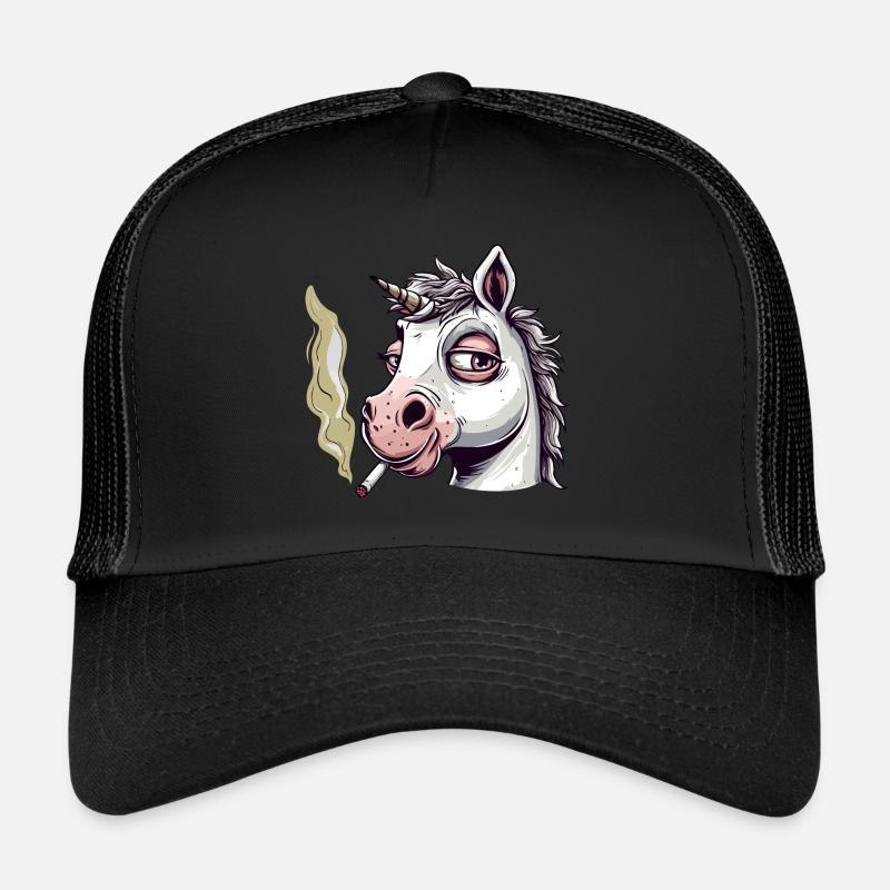 Einhorn Raucher Smoke Joint Trucker Cap
