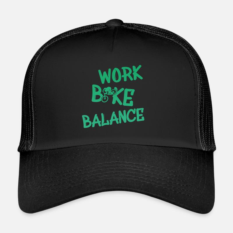 Biken - Trucker Cap - Schwarz/Schwarz