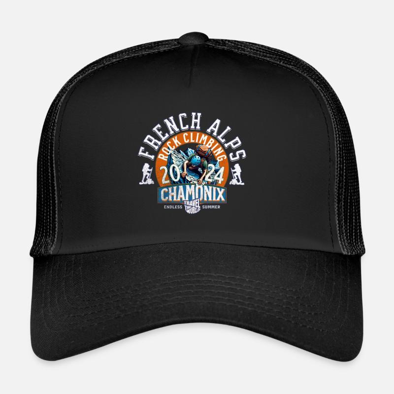 Chamonix Rock Climbing Casquette trucker 