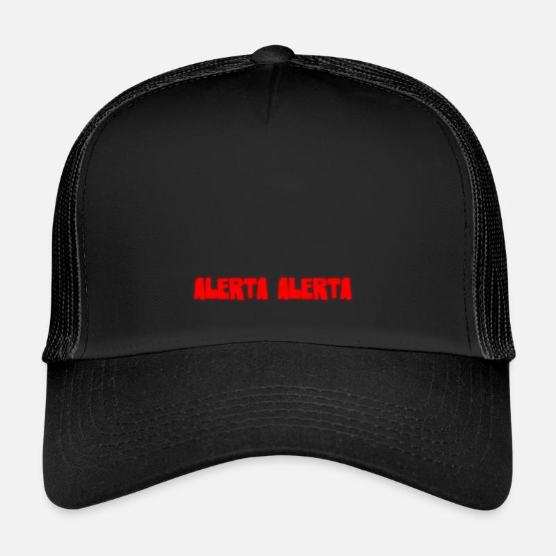 ALERTA ALERTA ANTIFA cri de bataille BRD - Casquette trucker - noir/noir