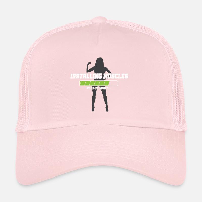 Installation des muscles s'il vous plaît attendre cadeau Casquette trucker 
