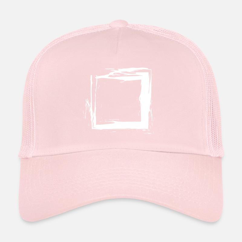 Viereck Quadrat Design Buerste Variante 2 Casquette trucker 