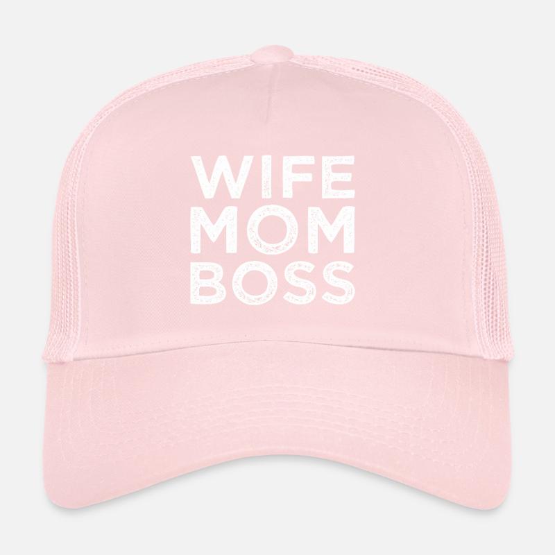 Wife Mom Boss Ehefrau Mutter Chef Trucker Cap