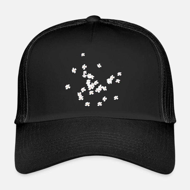 Blüme Blume Blumen - Trucker Cap - Schwarz/Schwarz
