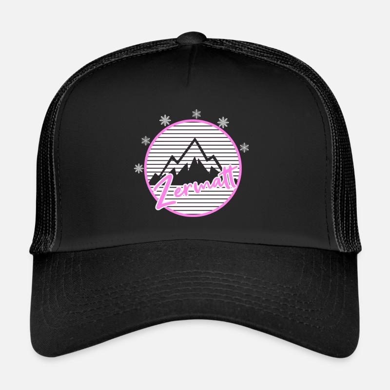 Zermatt - Casquette trucker  - noir/noir