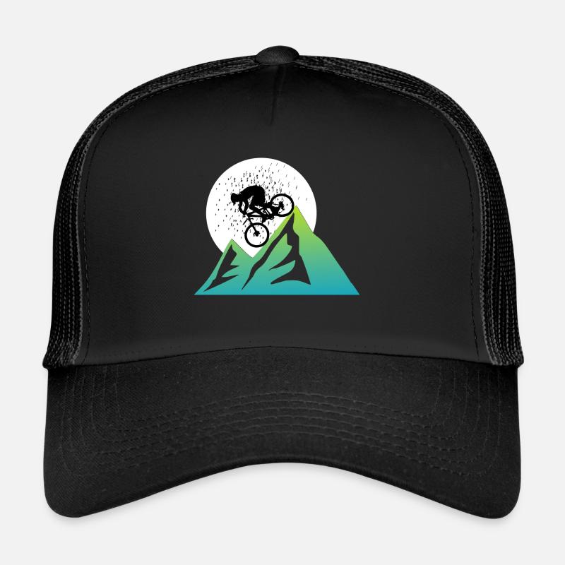 VTT biker vtt - Casquette trucker  - noir/noir