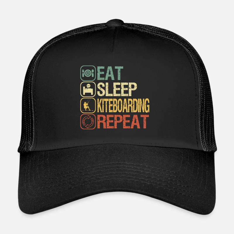 Kiter - Trucker Cap - Schwarz/Schwarz