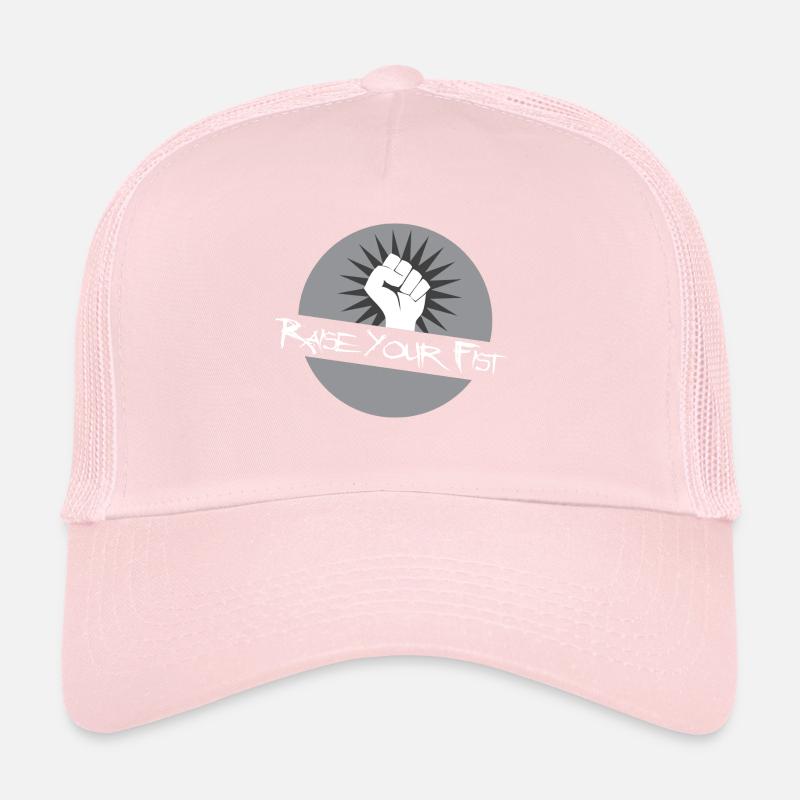 Heben Sie die Faust Trucker Cap