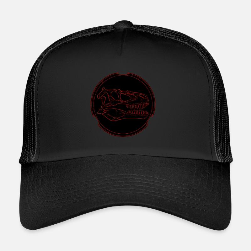 Crâne fossile de Daspletosaurus Casquette trucker 