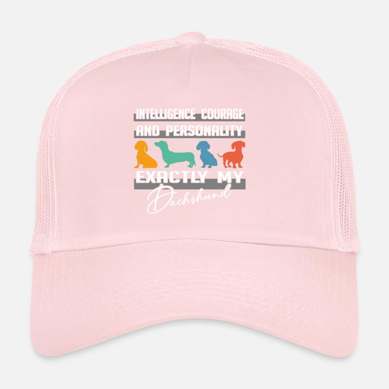 Intelligence, courage, personality - exactly my dachshund Trucker Cap