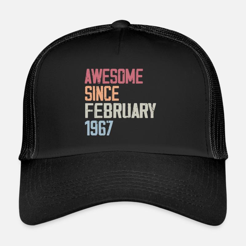 Février 1967, 75e anniversaire 1967 Fevrier 75 ans Casquette trucker 