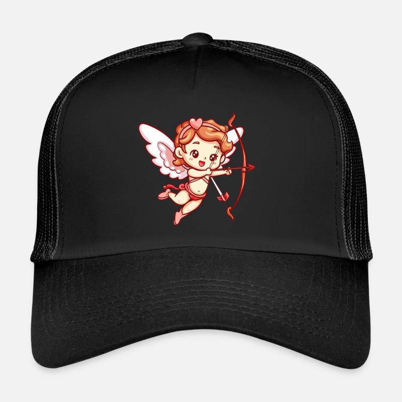 Ange de la Saint-Valentin en amour Cupidon Casquette trucker 