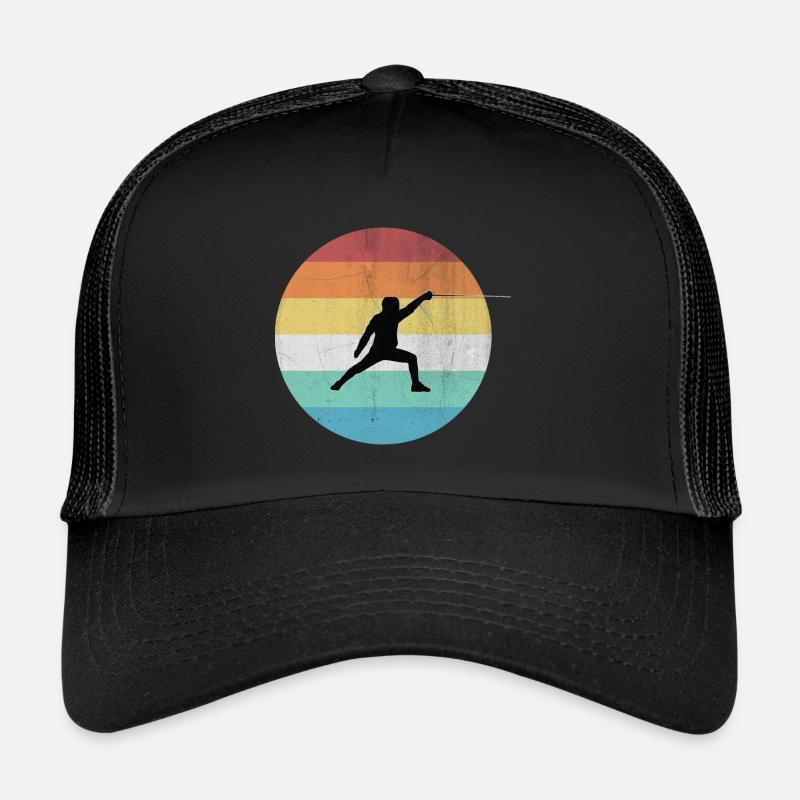 Fechten - Trucker Cap - Schwarz/Schwarz