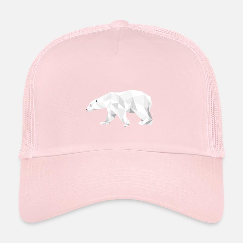 Eisbär Polygon Arktis Schnee Geschenk Winter Tier Trucker Cap