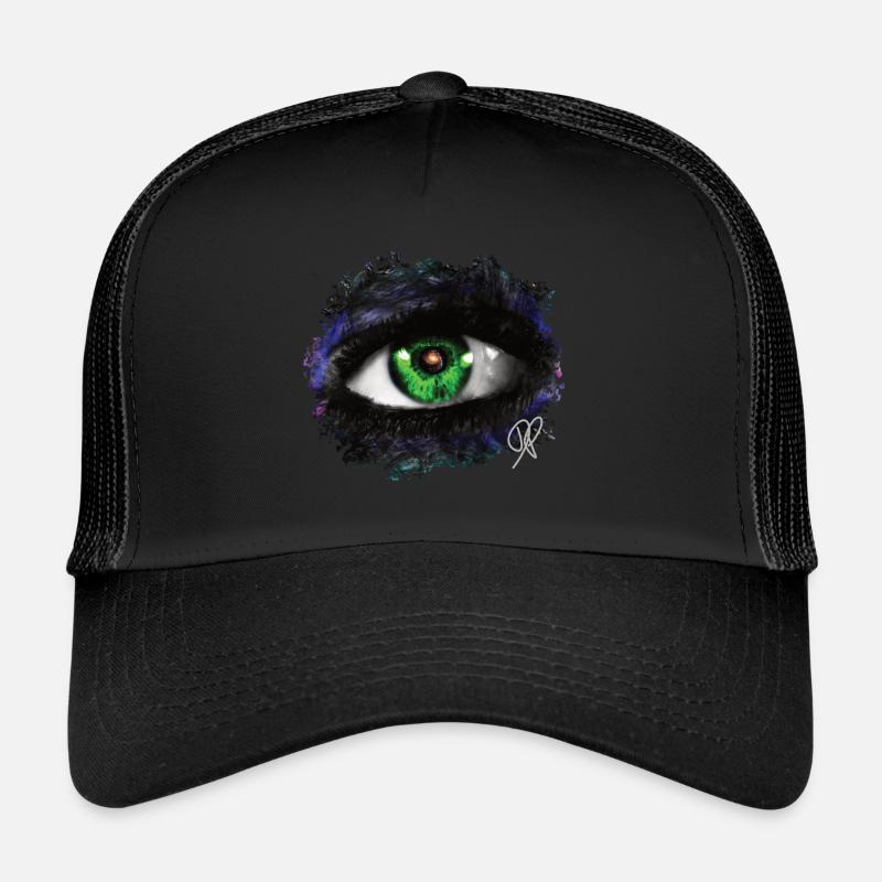Auge Eye Universum Pupille Iris Graffiti Trucker Cap