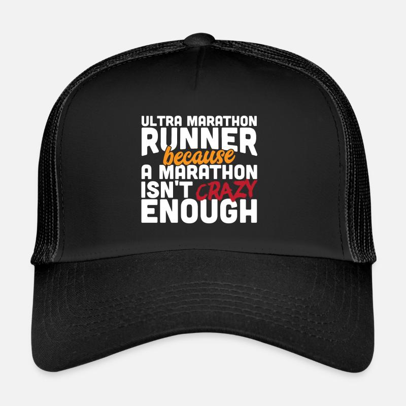 Ultra Marathon Runner - Trucker Cap - black/black