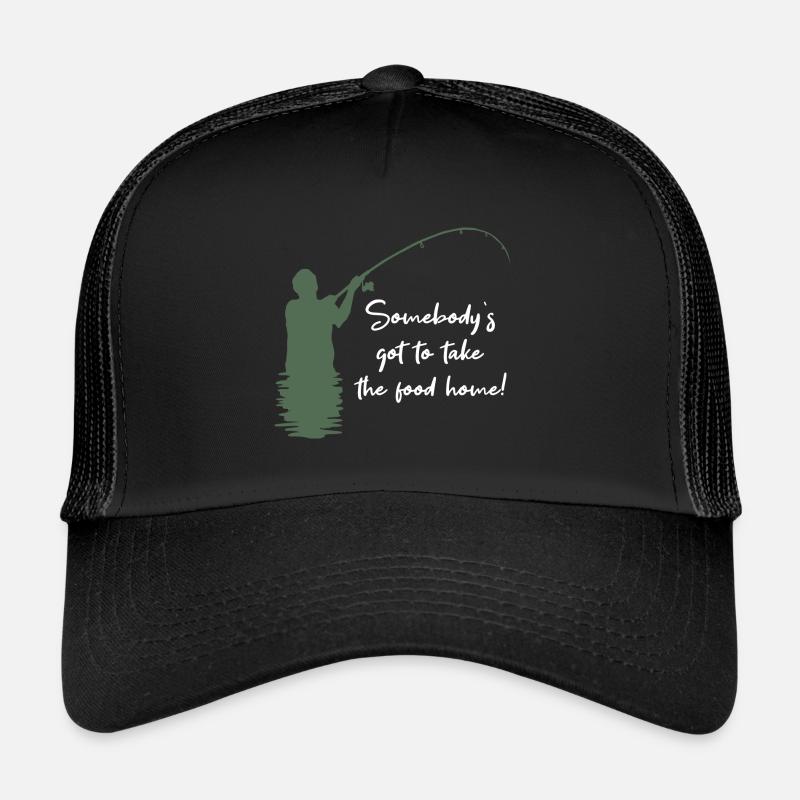 Angler - Trucker Cap - Schwarz/Schwarz