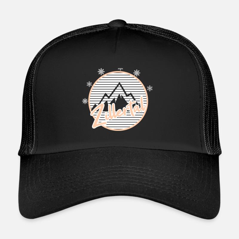 Zillertal - Trucker Cap - Schwarz/Schwarz