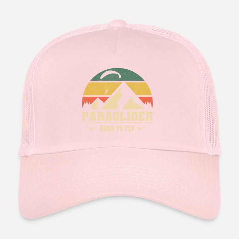 Paraglider Born To Fly Paragliding Hike And Fly Trucker Cap