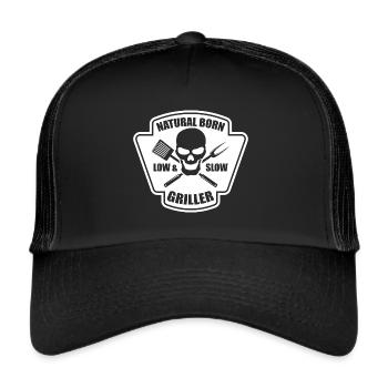 Barbecue barbecue barbecue naturel barbecue naturel chef - Casquette trucker  - noir/noir - Devant