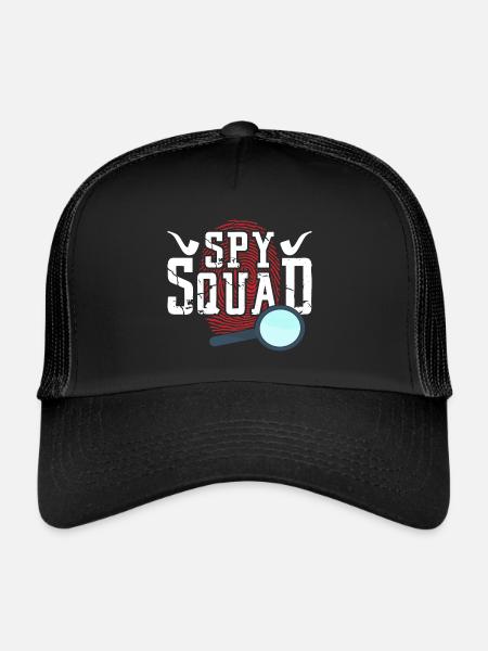 Spy Squad - Trucker Cap - Schwarz/Schwarz