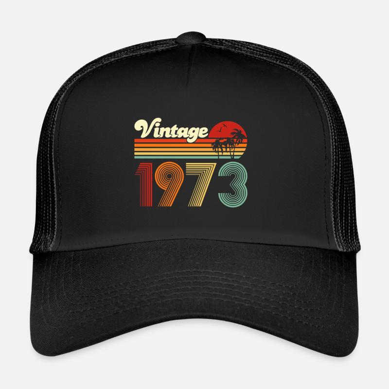 Vintage 1973 Retro Männer Geschenk 50. Geburtstag Trucker Cap