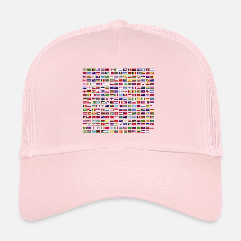 Flag Of Different Countries Trucker Cap