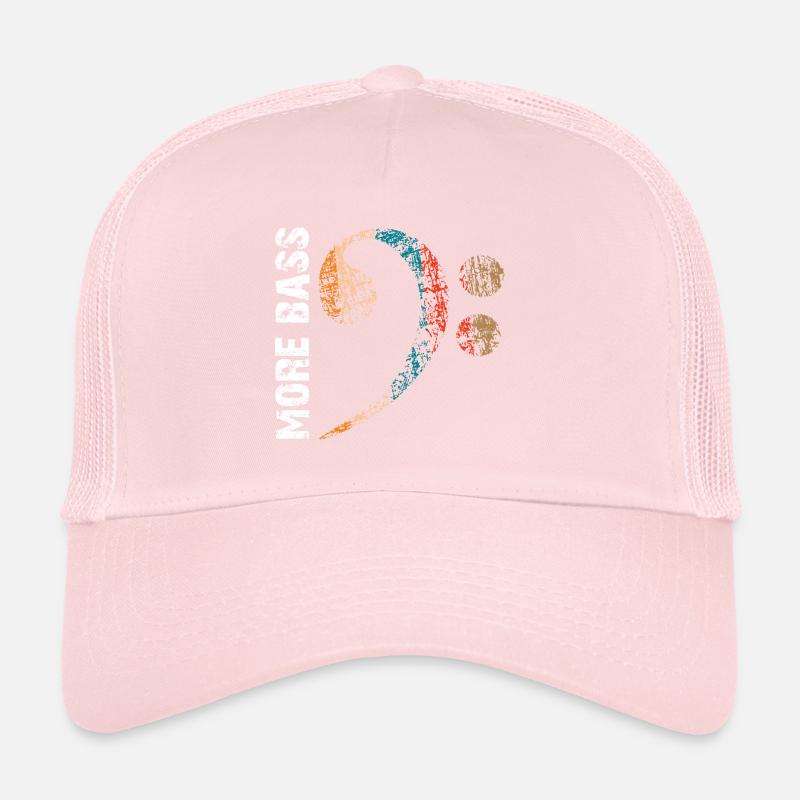 Plus de basses s’il vous plaît, grosse clé de fa Casquette trucker 