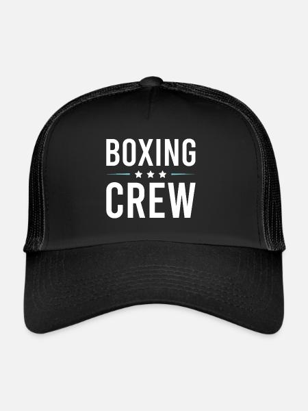 Équipe de boxe - Casquette trucker  - noir/noir - Devant
